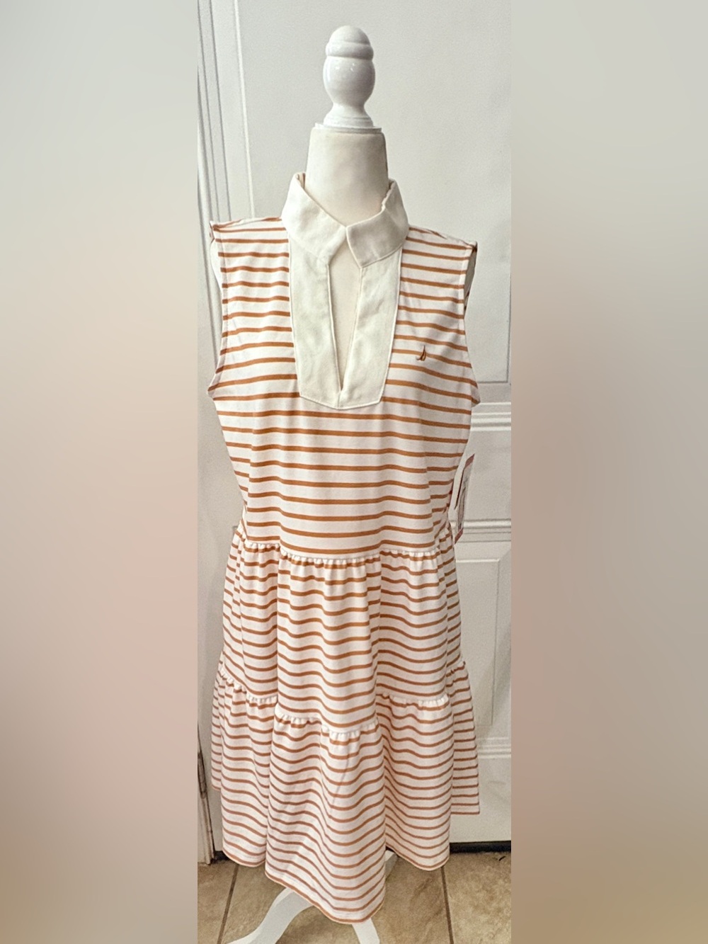 NWT Nautica Jeans Tiered Dress Medium